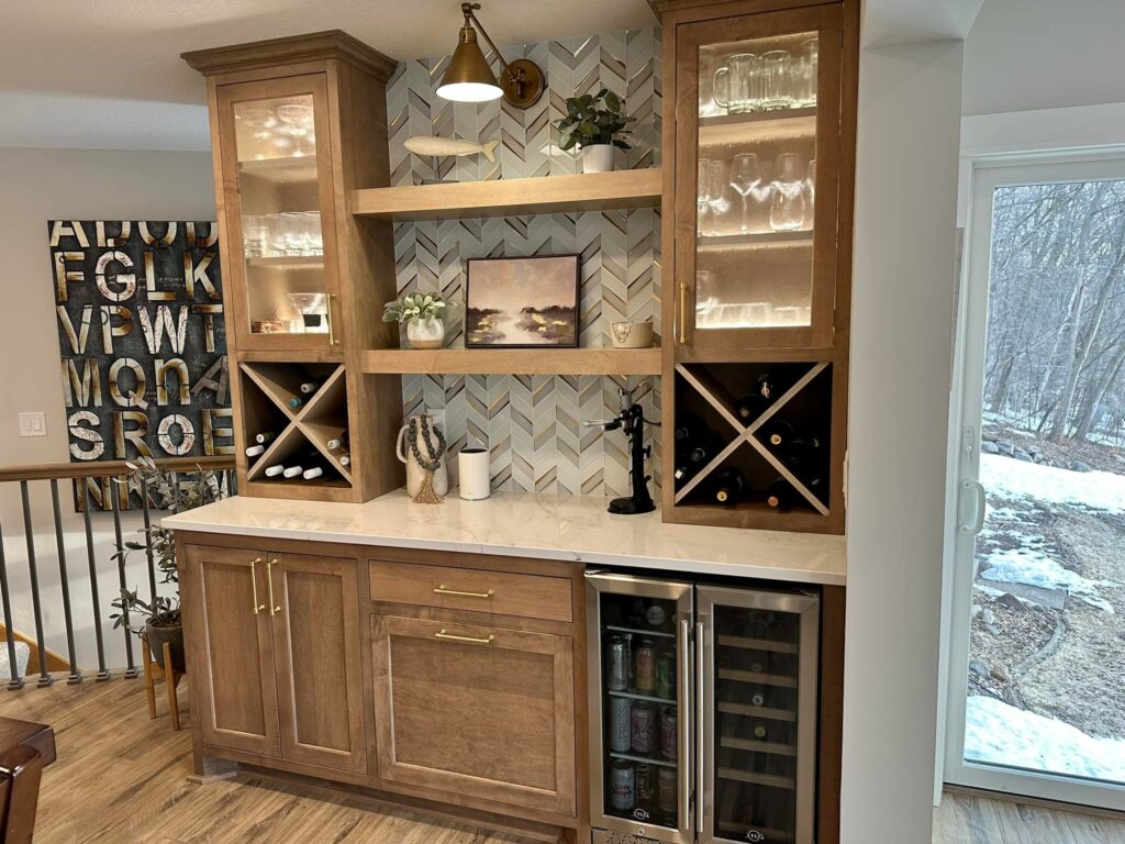 Stunning Maple Dry Bar