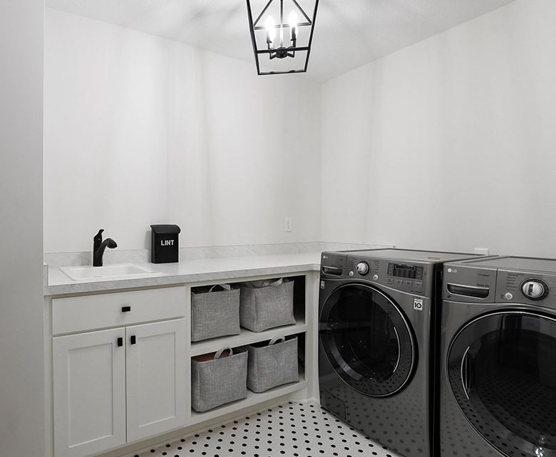 White Cabinets - Laundry Room
